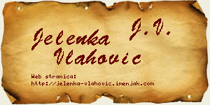 Jelenka Vlahović vizit kartica